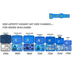 Yumbox Snack - 3 Rum Surf Bl Raket 