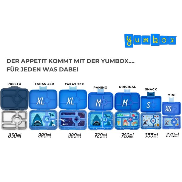 Yumbox Snack - 3 Rum Surf Bl Raket 